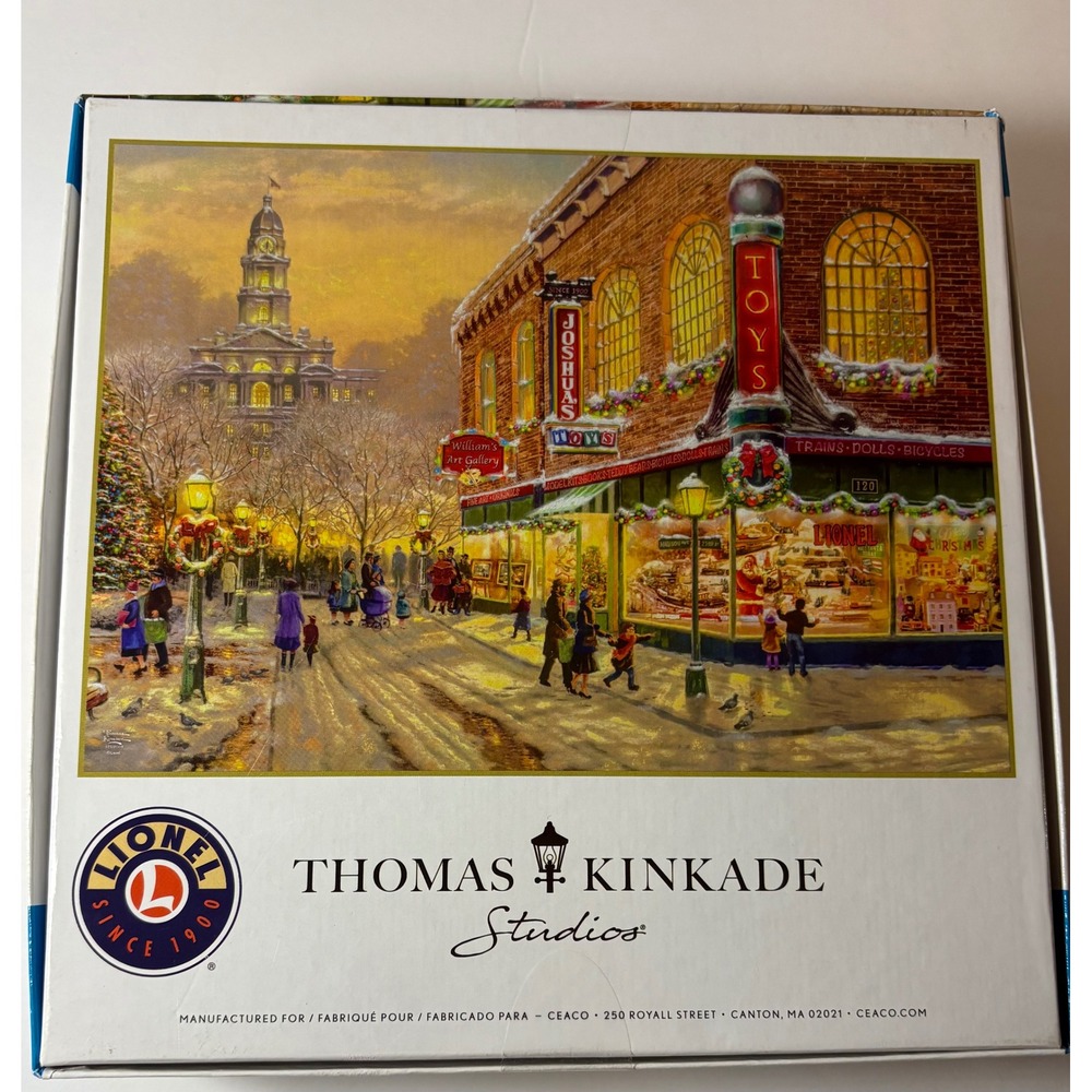 Thomas Kinkade Lionel Christmas Toy Store 1000 Piece Jigsaw Puzzle Ceaco 3310-95